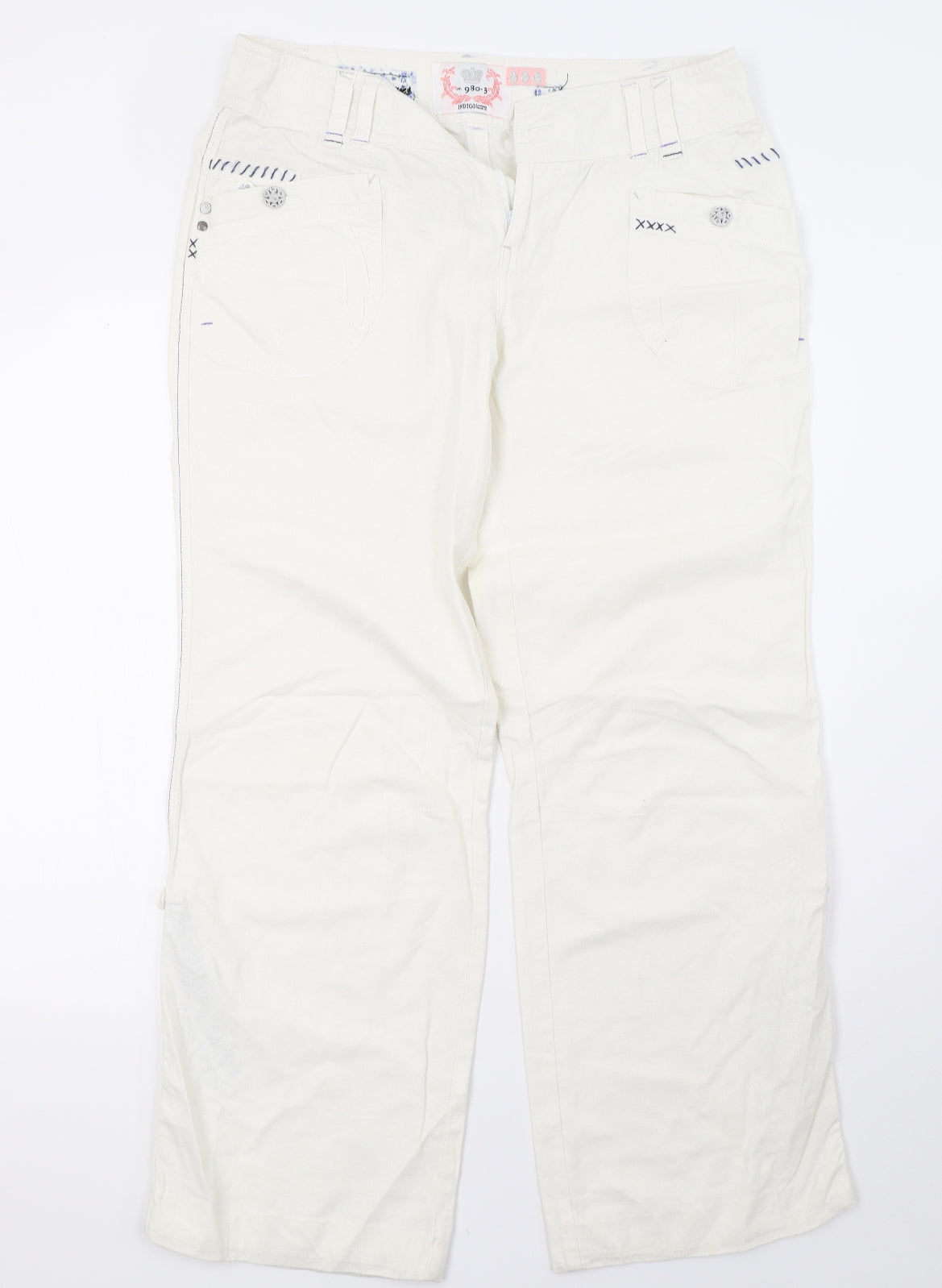 Joe Browns Womens White   Trousers  Size 14 L30 in