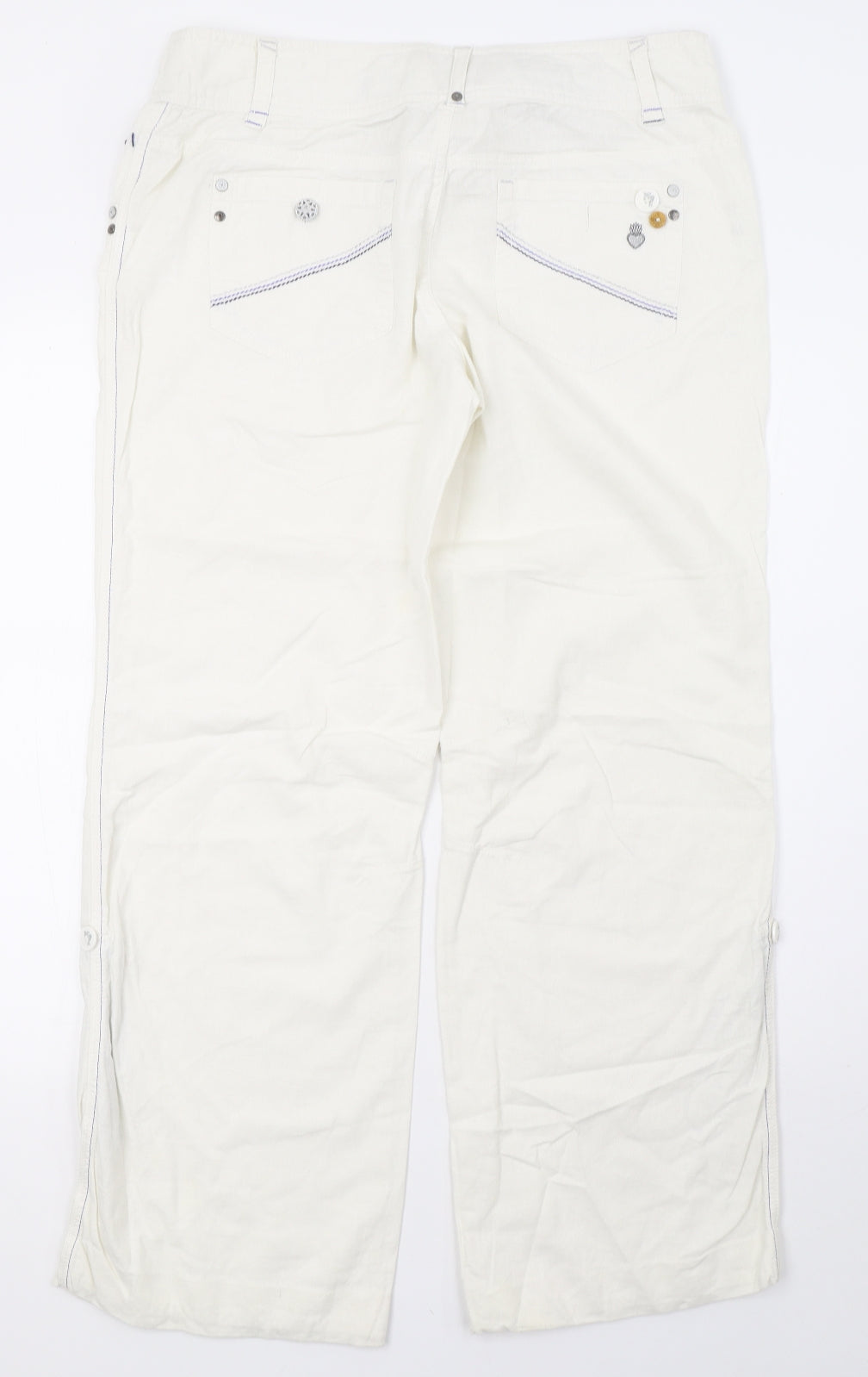 Joe Browns Womens White   Trousers  Size 14 L30 in