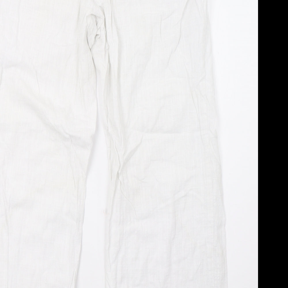 NEXT Womens White   Trousers  Size 16 L30 in