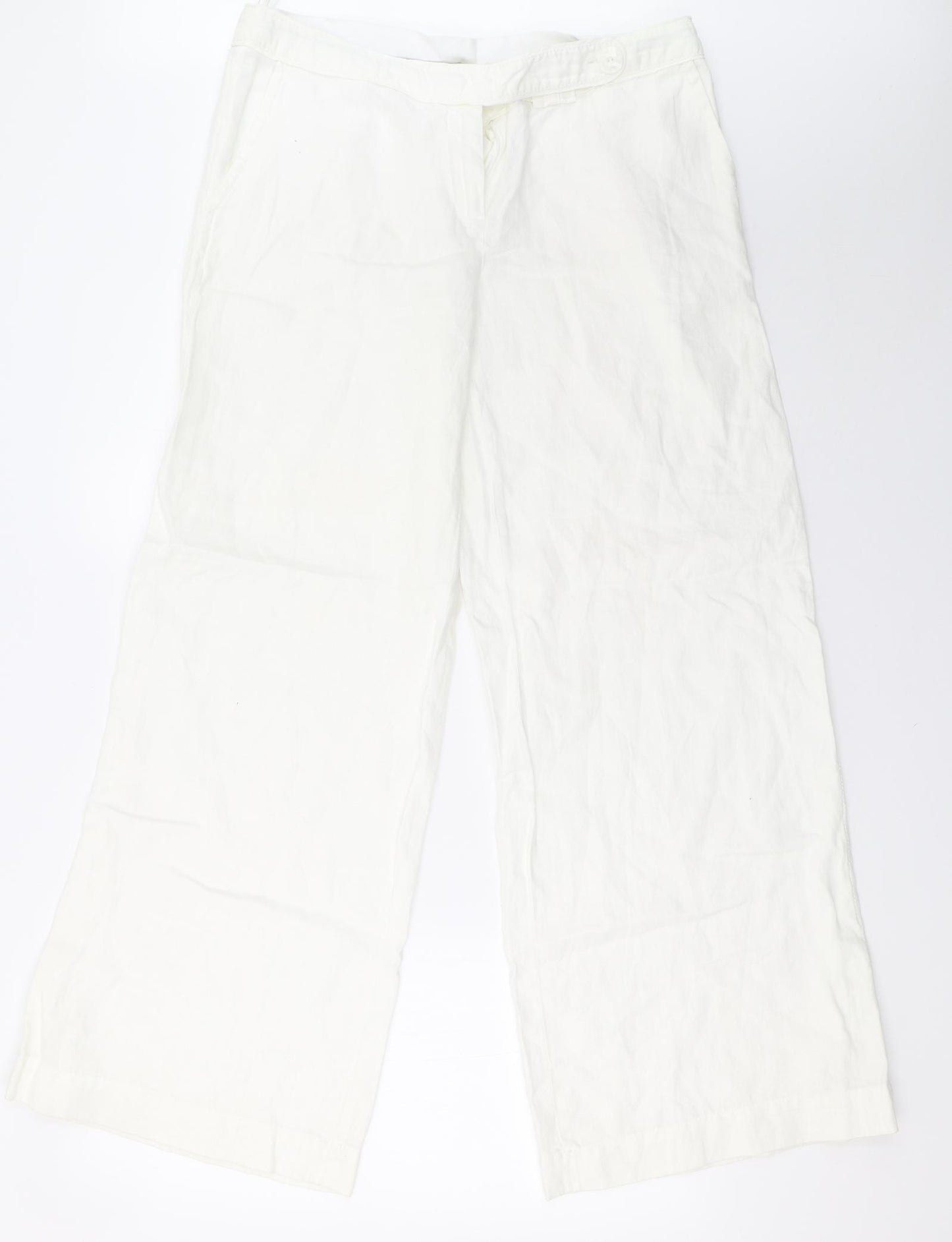Full Circle Womens White   Trousers  Size 12 L32 in