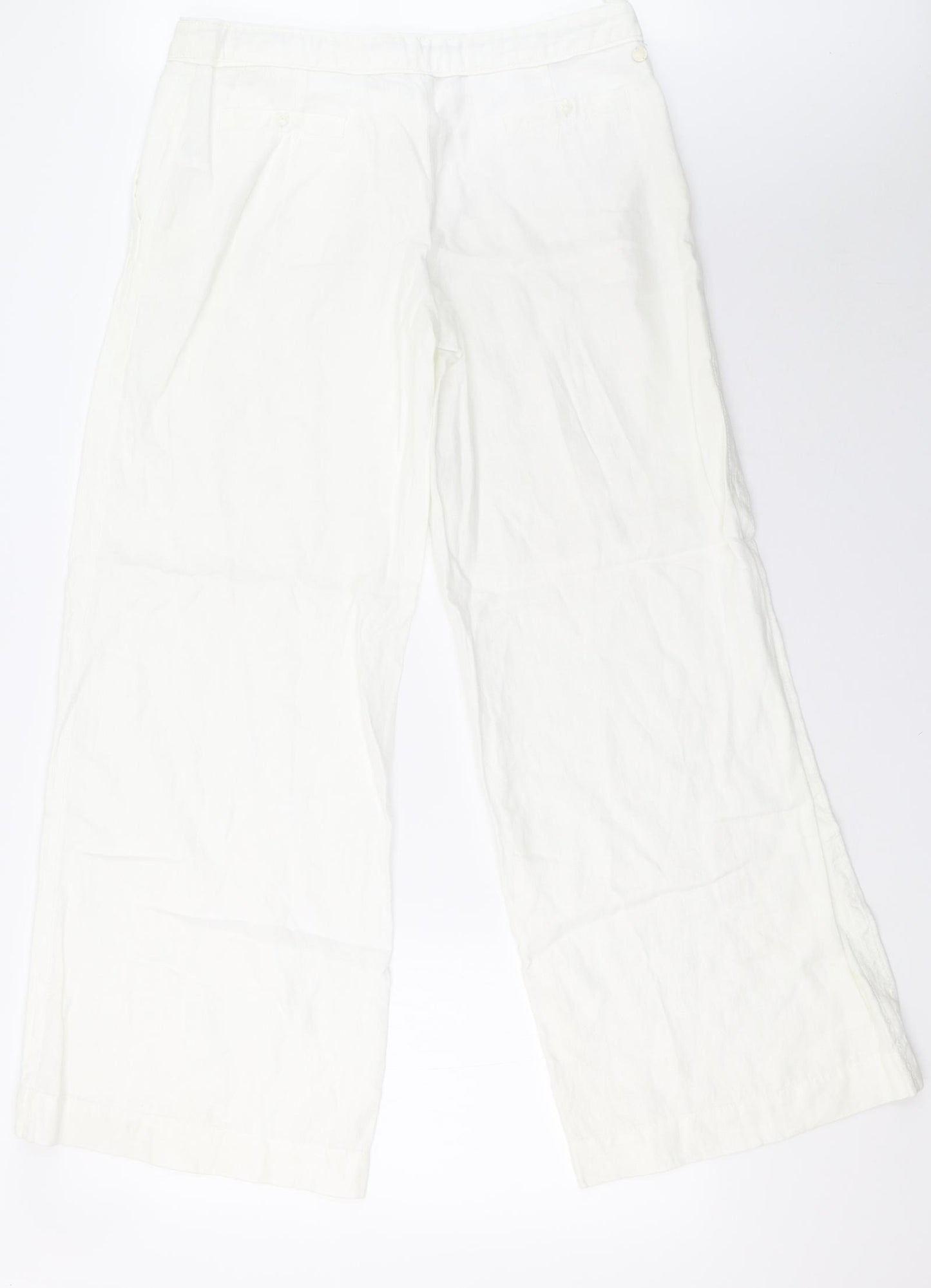 Full Circle Womens White   Trousers  Size 12 L32 in