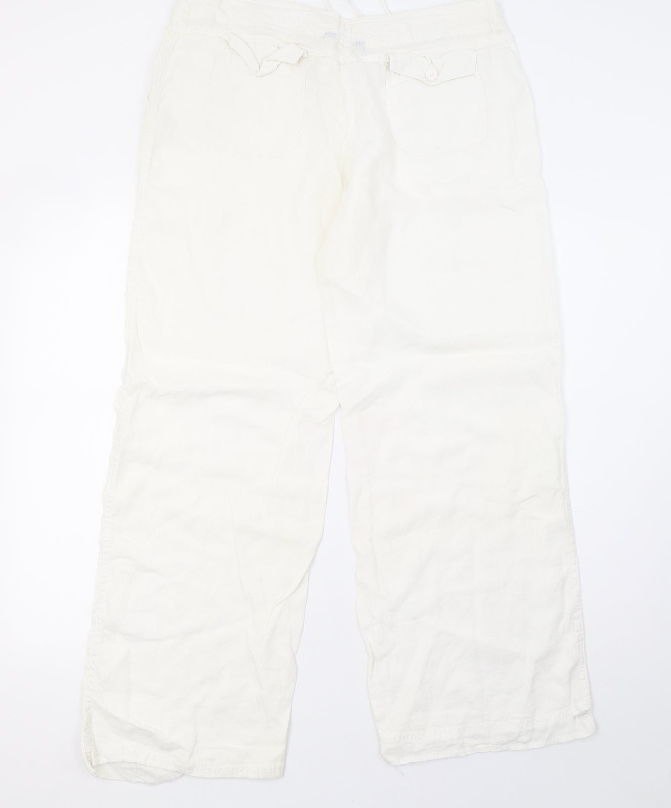 Primark Womens White   Trousers  Size 12 L30 in