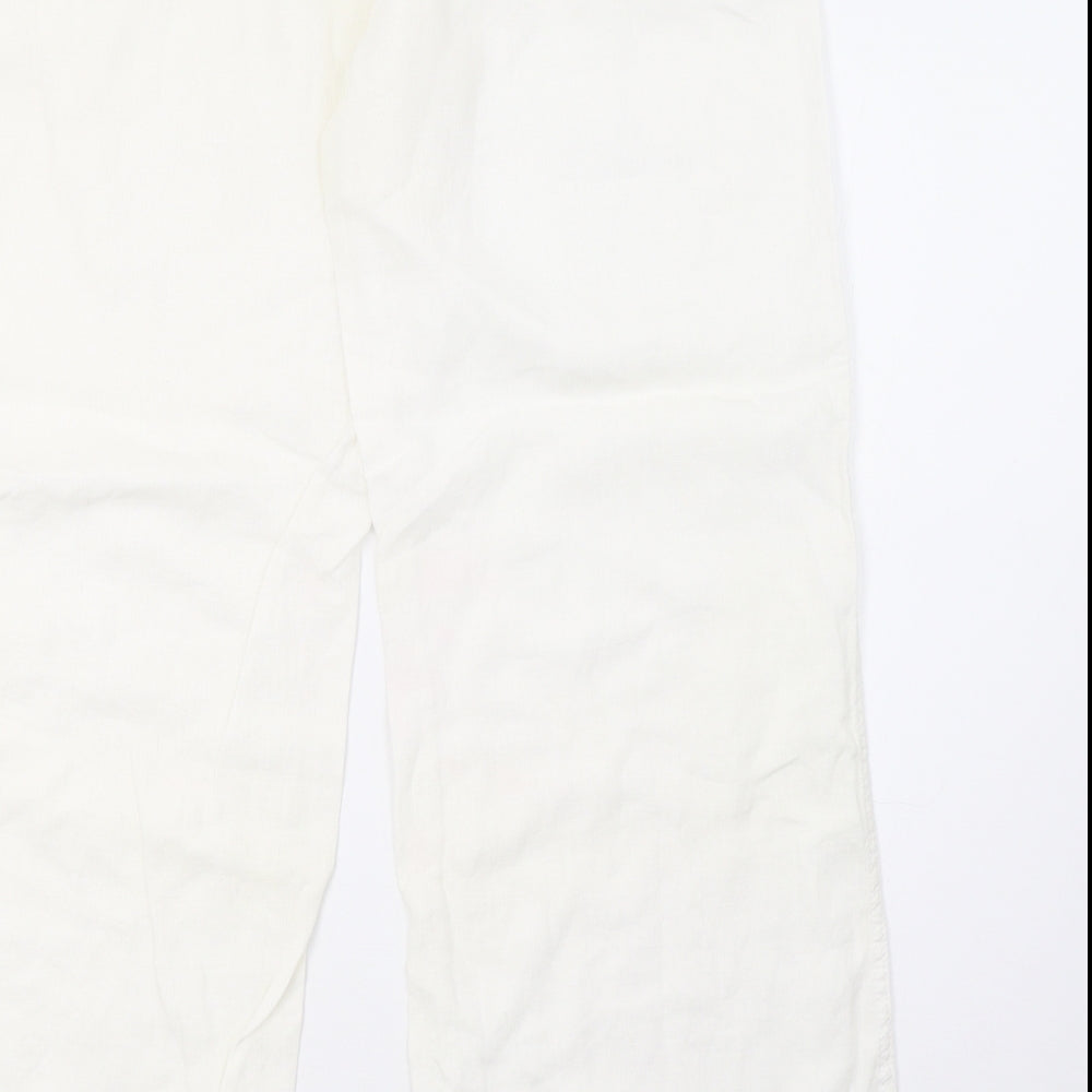 Primark Womens White   Trousers  Size 12 L30 in