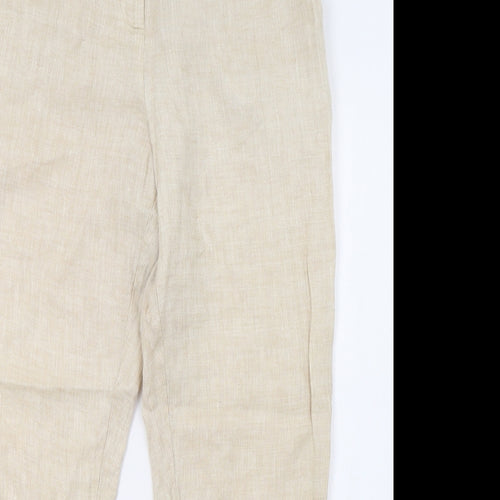 sainsburys Womens Beige   Trousers  Size 14 L28 in
