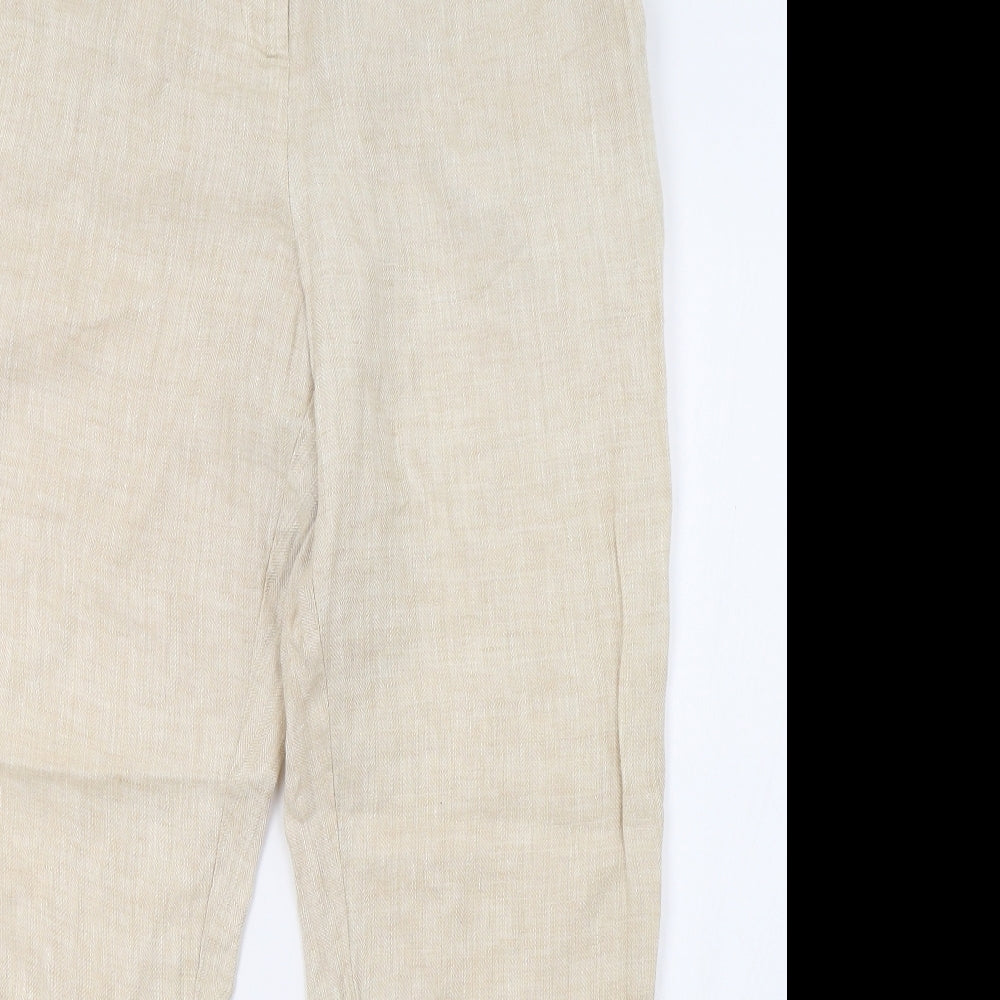 sainsburys Womens Beige   Trousers  Size 14 L28 in