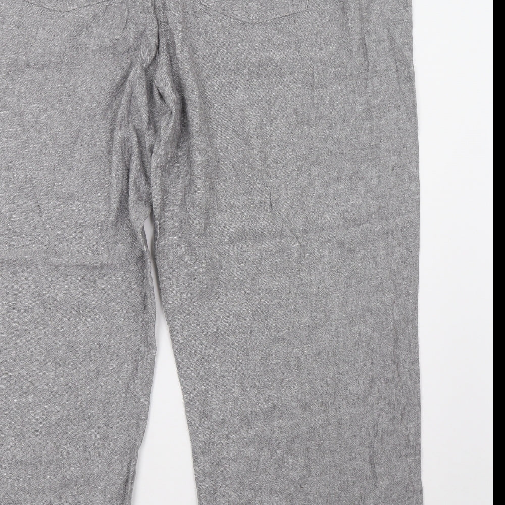 Cotton Traders Womens Grey   Trousers  Size 24 L30 in