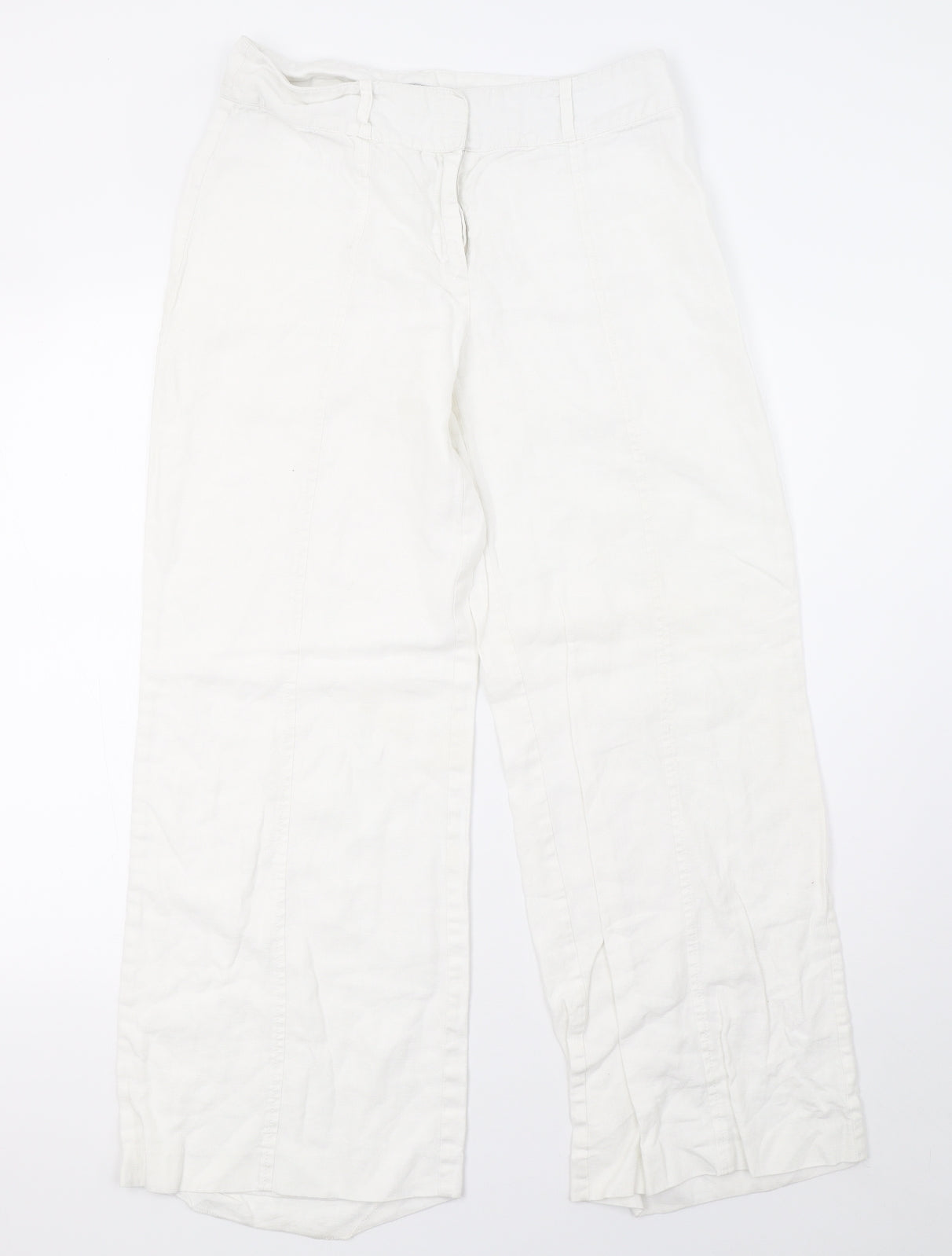 NEXT Womens White   Trousers  Size 12 L32 in