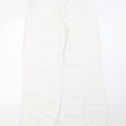 NEXT Womens White   Trousers  Size 12 L32 in