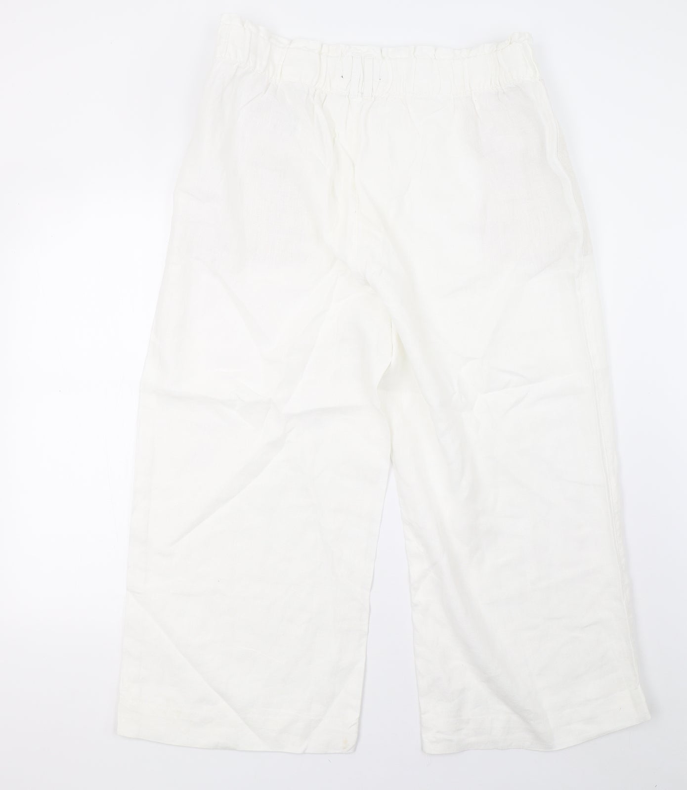 Marks and Spencer Womens White   Trousers  Size 18 L28 in