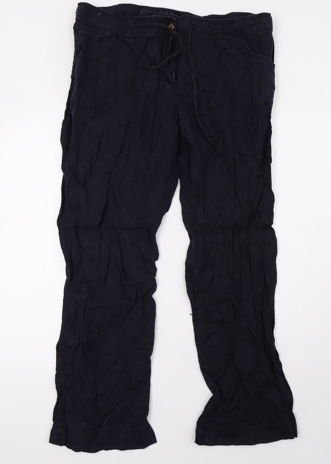 Denim & Co. Womens Blue   Trousers  Size 16 L31 in