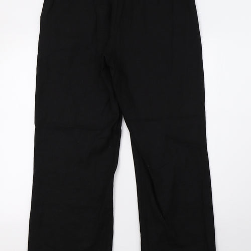 nhs Womens Black   Trousers  Size 12 L28 in