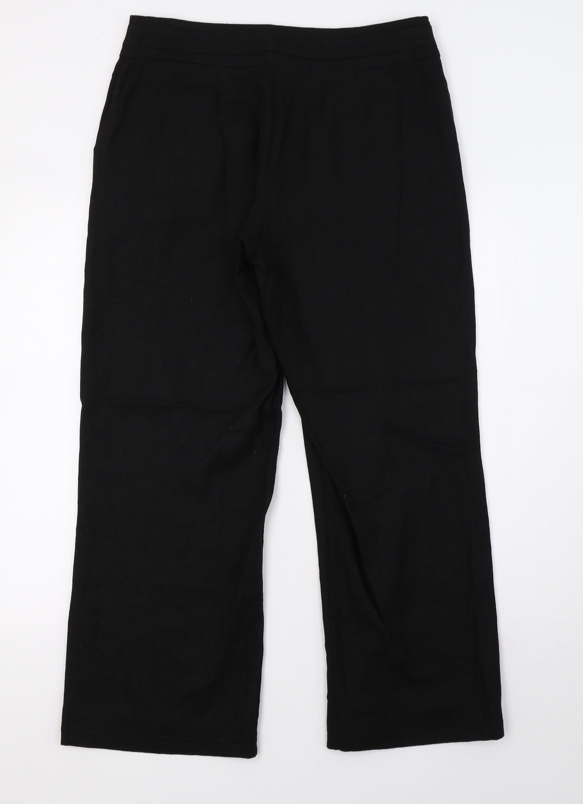 nhs Womens Black   Trousers  Size 12 L28 in
