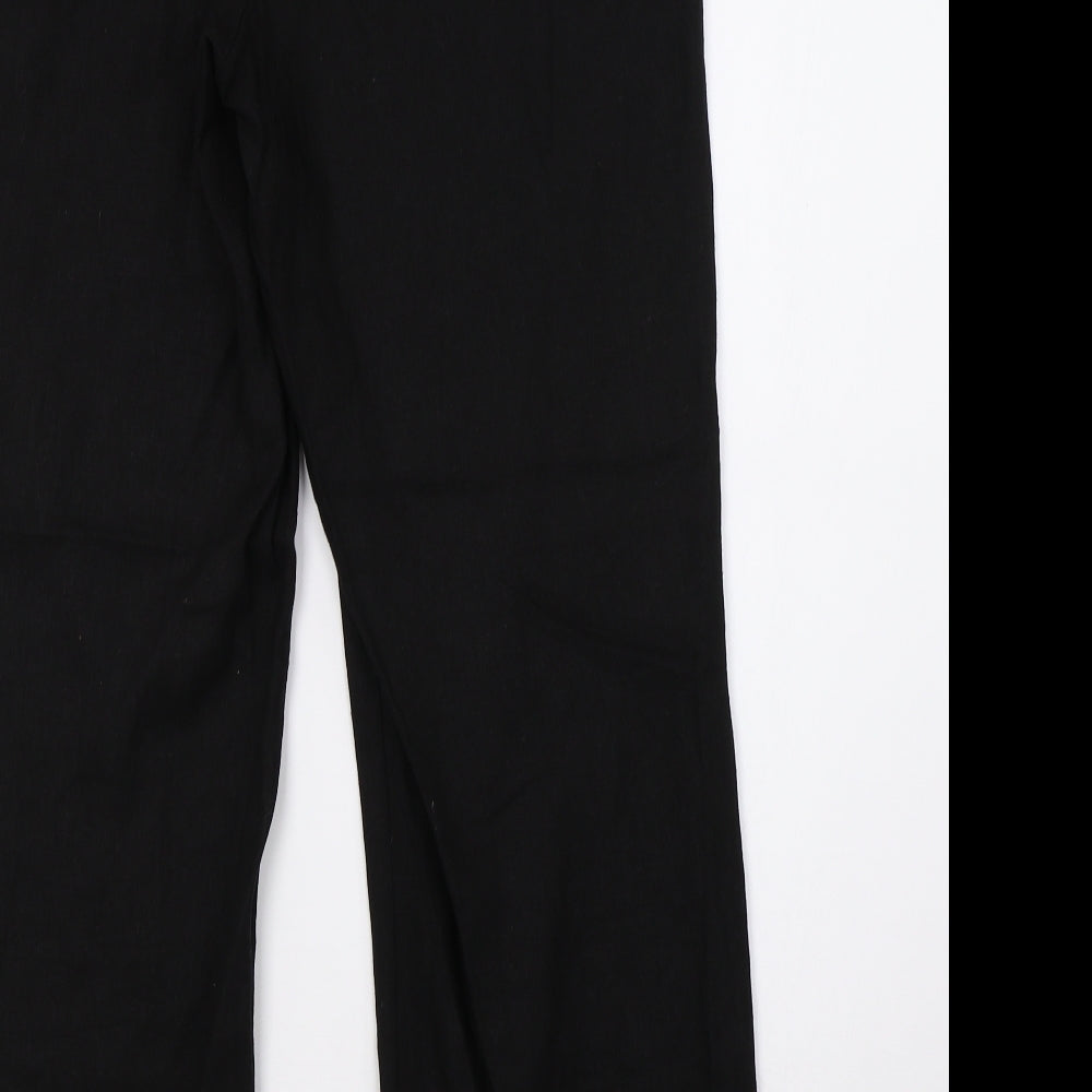 nhs Womens Black   Trousers  Size 12 L28 in