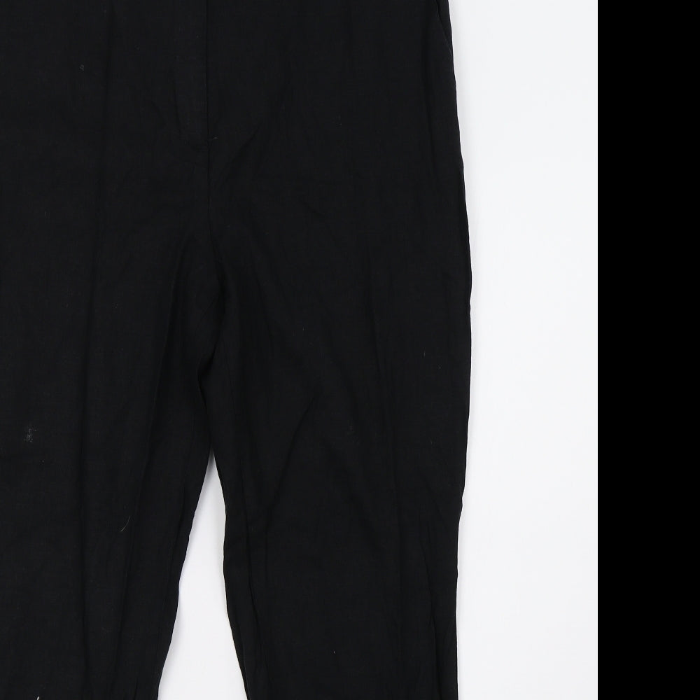 Marks and Spencer Womens Black   Trousers  Size 14 L28 in