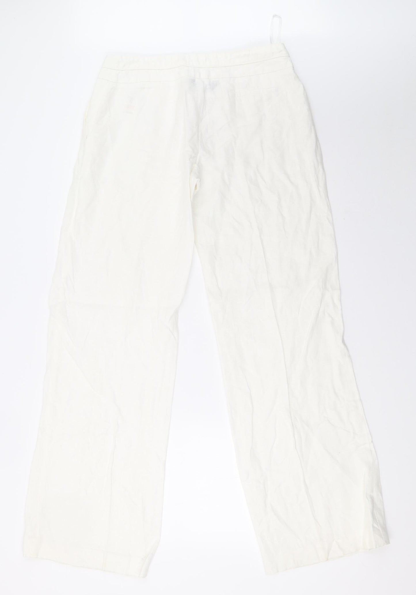 F&F Womens White   Trousers  Size 10 L33 in