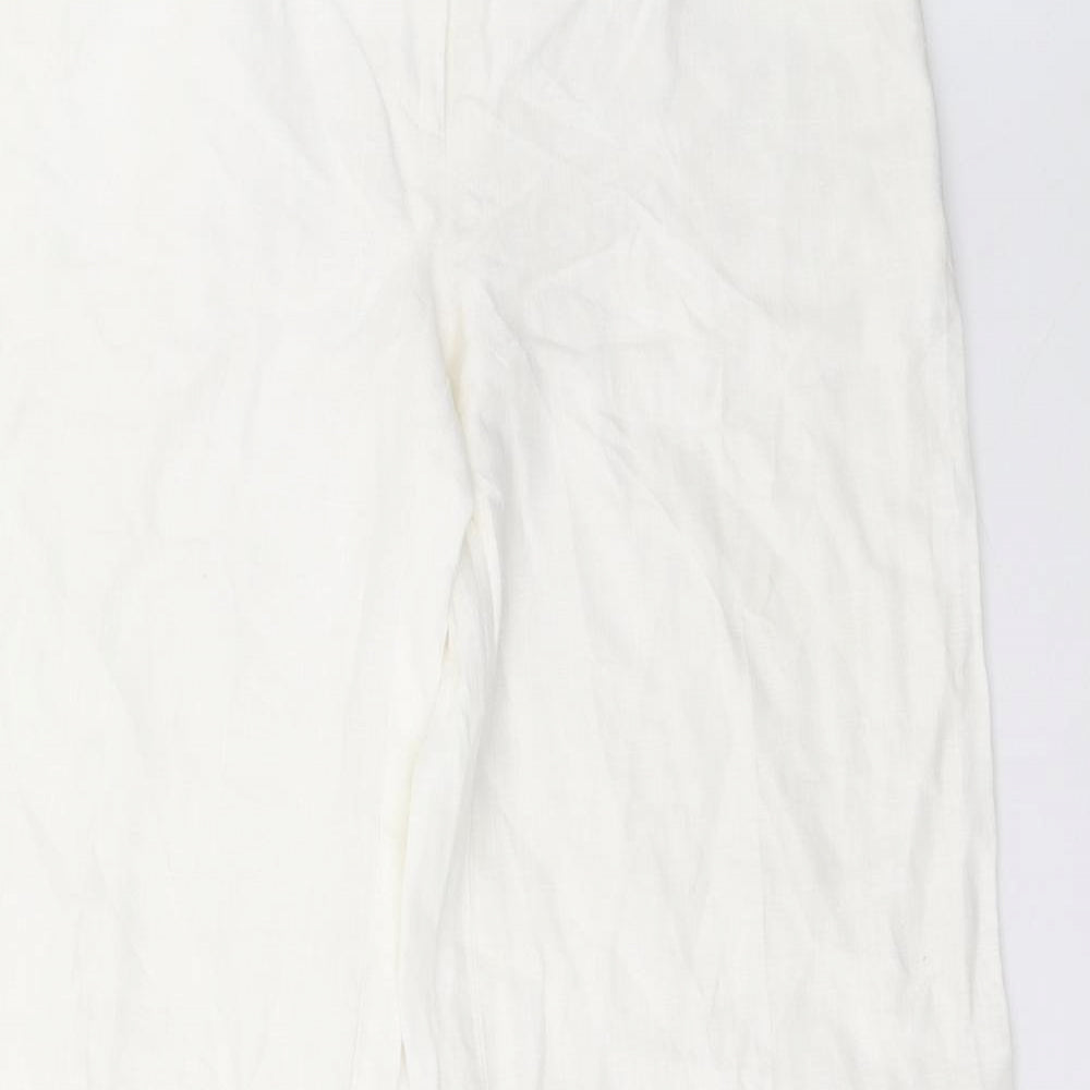 F&F Womens White   Trousers  Size 10 L33 in