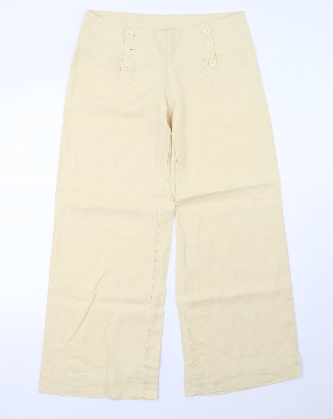 Preworn Womens Yellow   Trousers  Size 16 L30 in