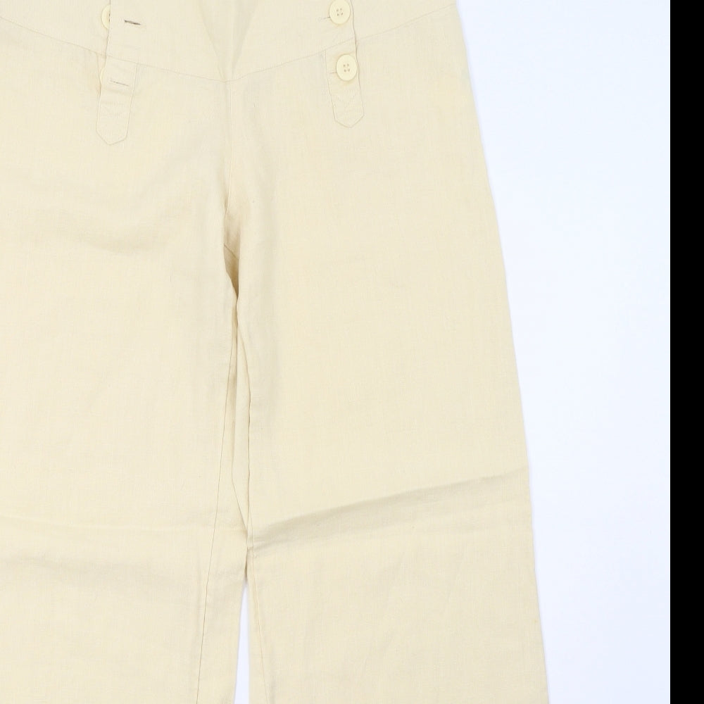 Preworn Womens Yellow   Trousers  Size 16 L30 in
