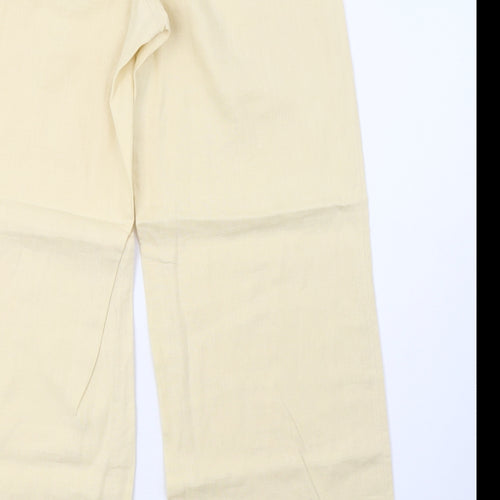 Preworn Womens Yellow   Trousers  Size 16 L30 in