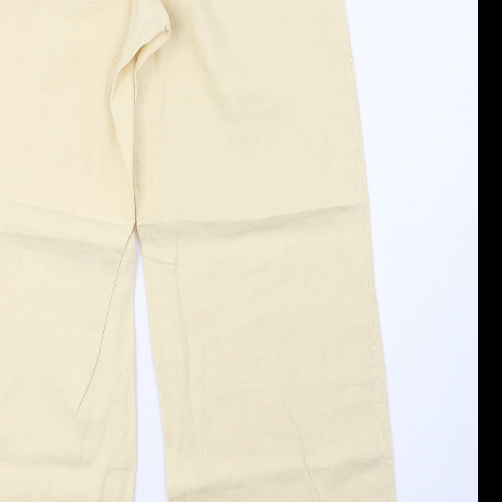 Preworn Womens Yellow   Trousers  Size 16 L30 in
