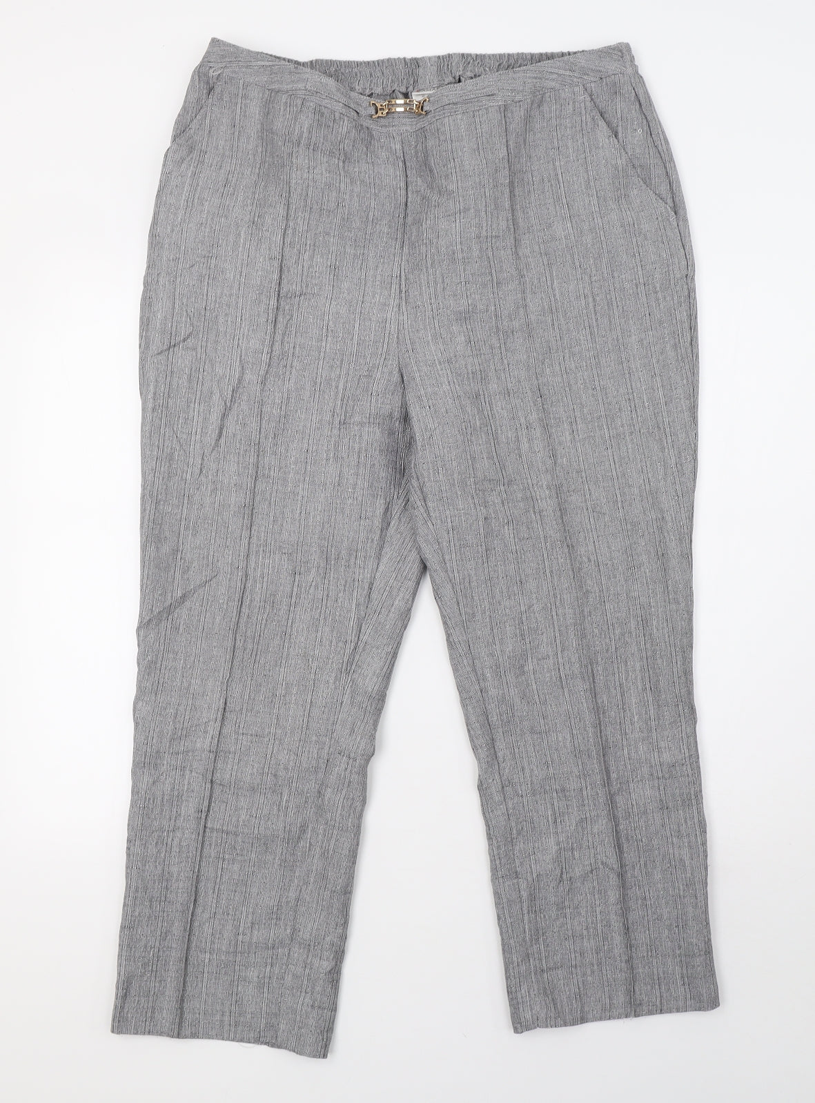 Damart Womens Grey   Trousers  Size 18 L28 in
