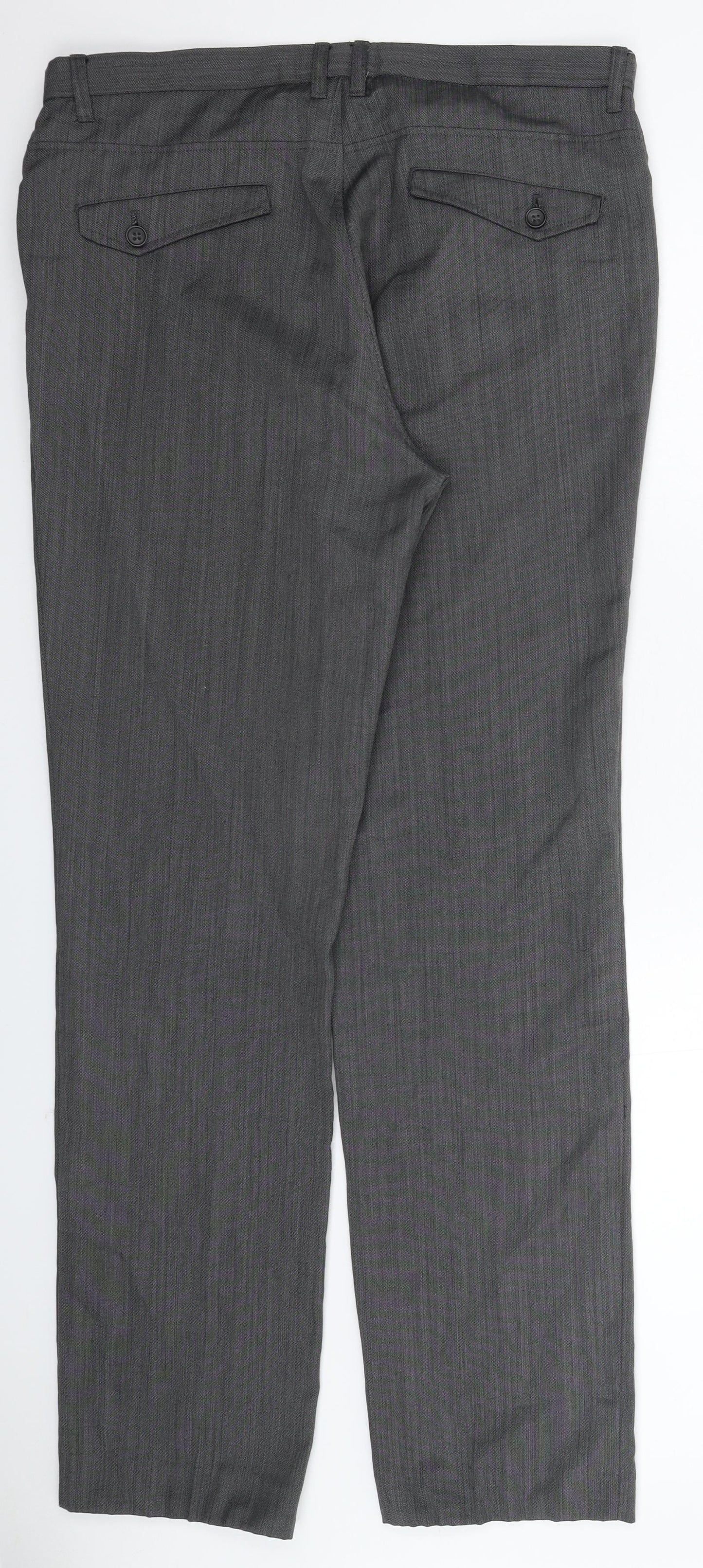 NEXT Mens Grey   Dress Pants Trousers Size 34 L33 in