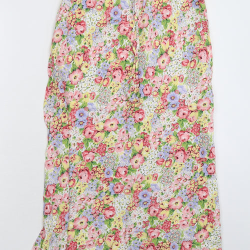 Marks and Spencer Womens Multicoloured Floral  Straight & Pencil Skirt Size 12