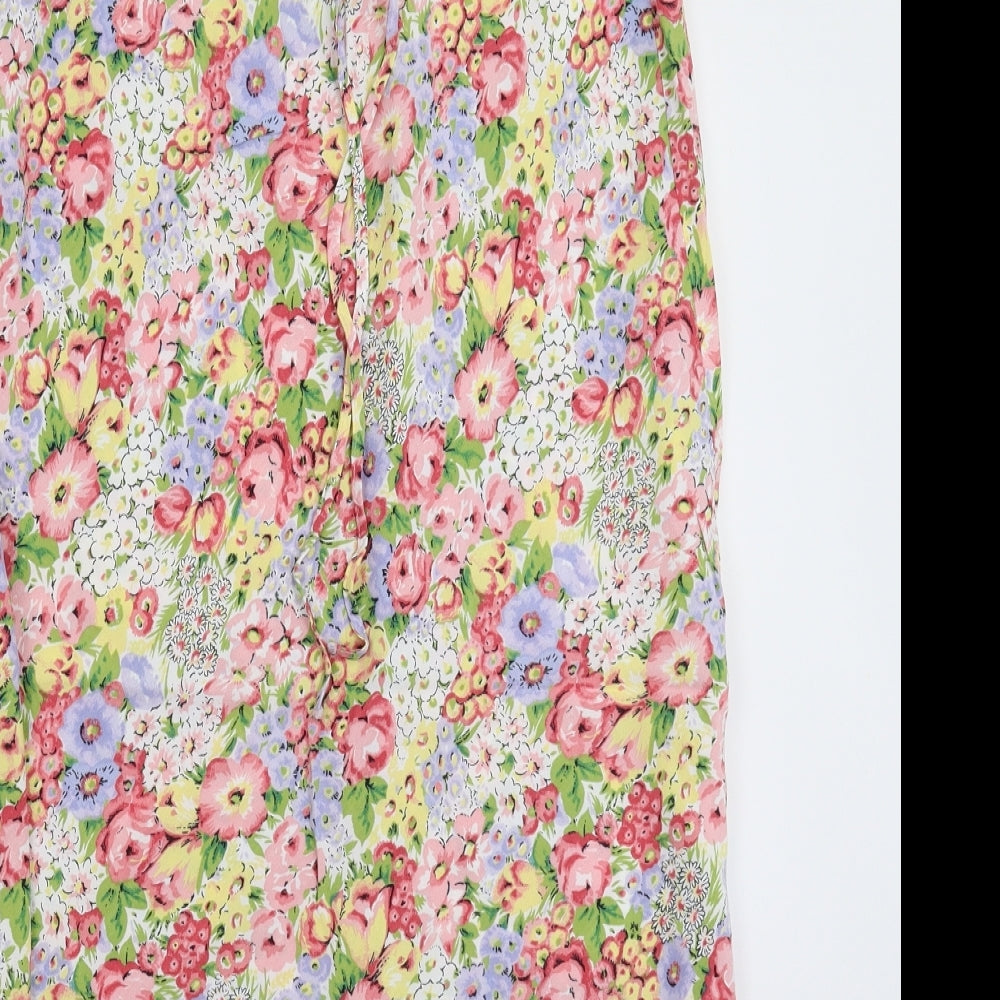 Marks and Spencer Womens Multicoloured Floral  Straight & Pencil Skirt Size 12