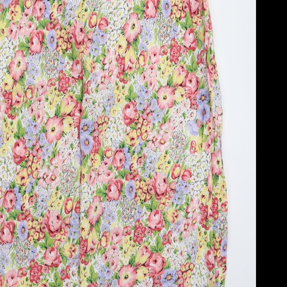 Marks and Spencer Womens Multicoloured Floral  Straight & Pencil Skirt Size 12