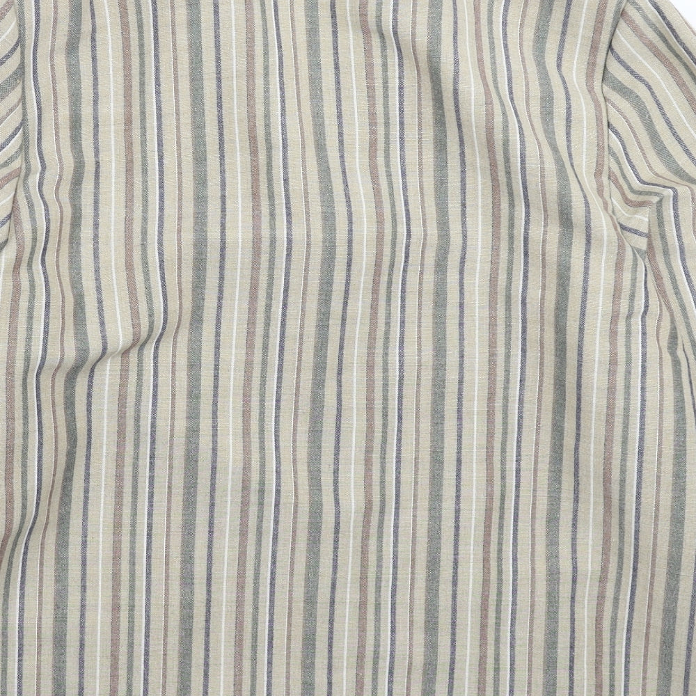 Marks and Spencer Womens Grey Striped  Jacket Blazer Size 18