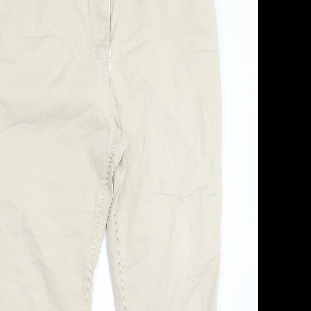 Damart Womens Beige  Denim Straight Jeans Size 18 L27 in