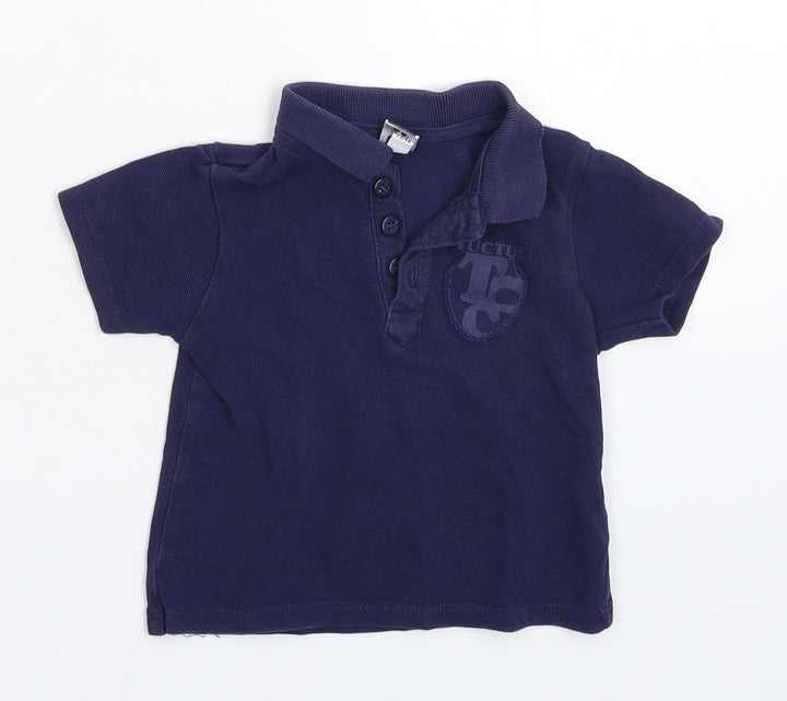 tuc tuc Baby Blue Basic Polo Size 12 Months