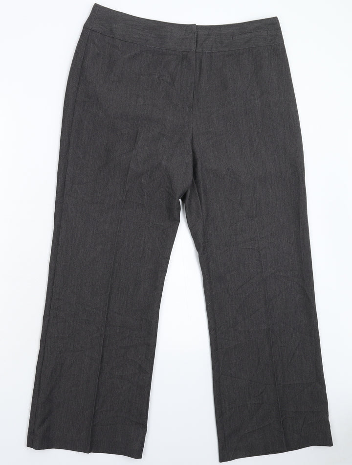 BM Womens Grey Trousers Size 34 in L28 in