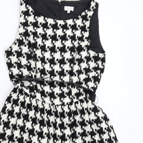 Untold Womens Multicoloured Houndstooth  Fit & Flare  Size 12