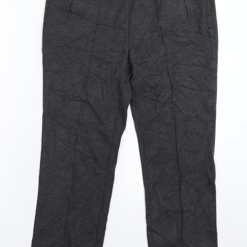 Marks and Spencer Womens Grey   Carrot Trousers Size 12 L25 in