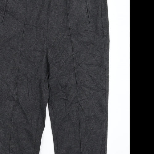 Marks and Spencer Womens Grey   Carrot Trousers Size 12 L25 in