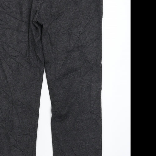 Marks and Spencer Womens Grey   Carrot Trousers Size 12 L25 in