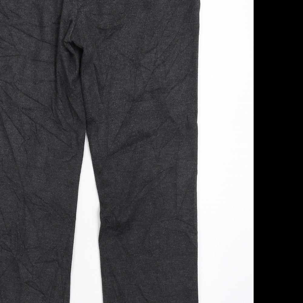 Marks and Spencer Womens Grey   Carrot Trousers Size 12 L25 in