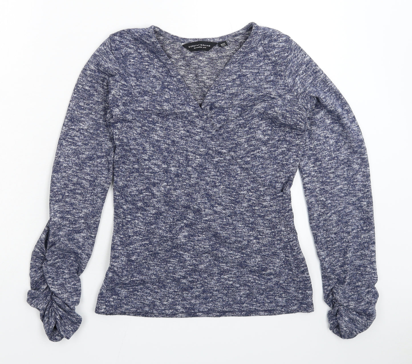 Dorothy Perkins Womens Blue  Knit Pullover Jumper Size 8