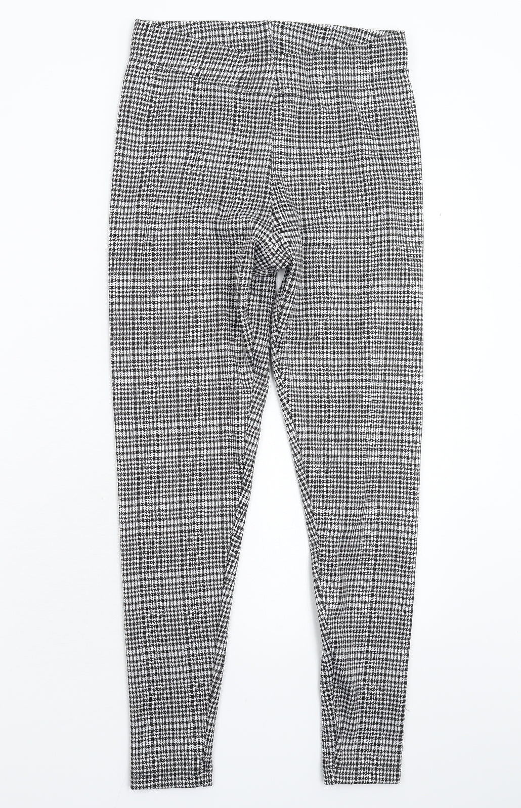 Nutmeg Womens Grey Houndstooth  Jegging Leggings Size 10 L25 in