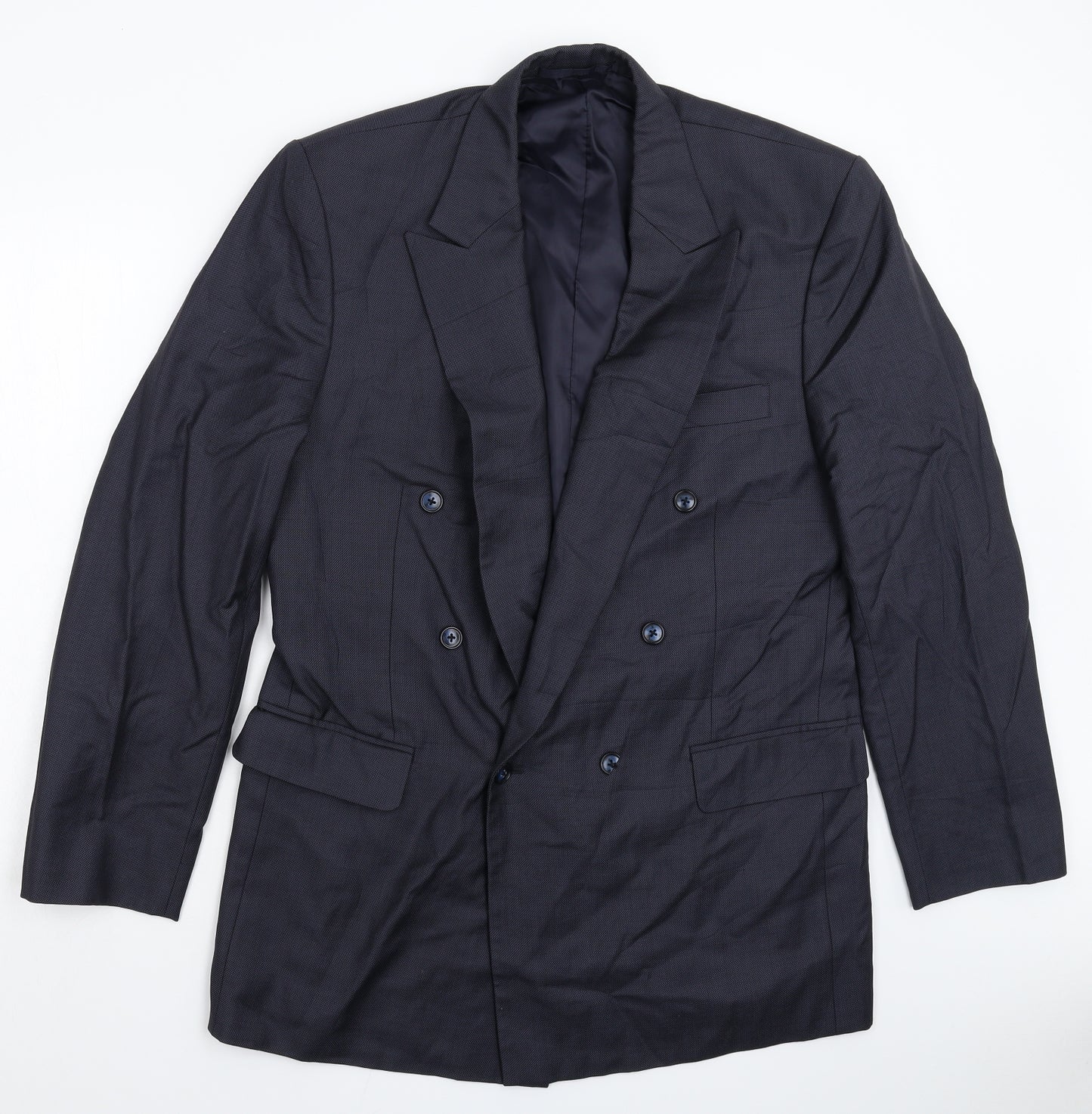 Ash Samtani Mens Blue   Jacket Suit Jacket Size 42