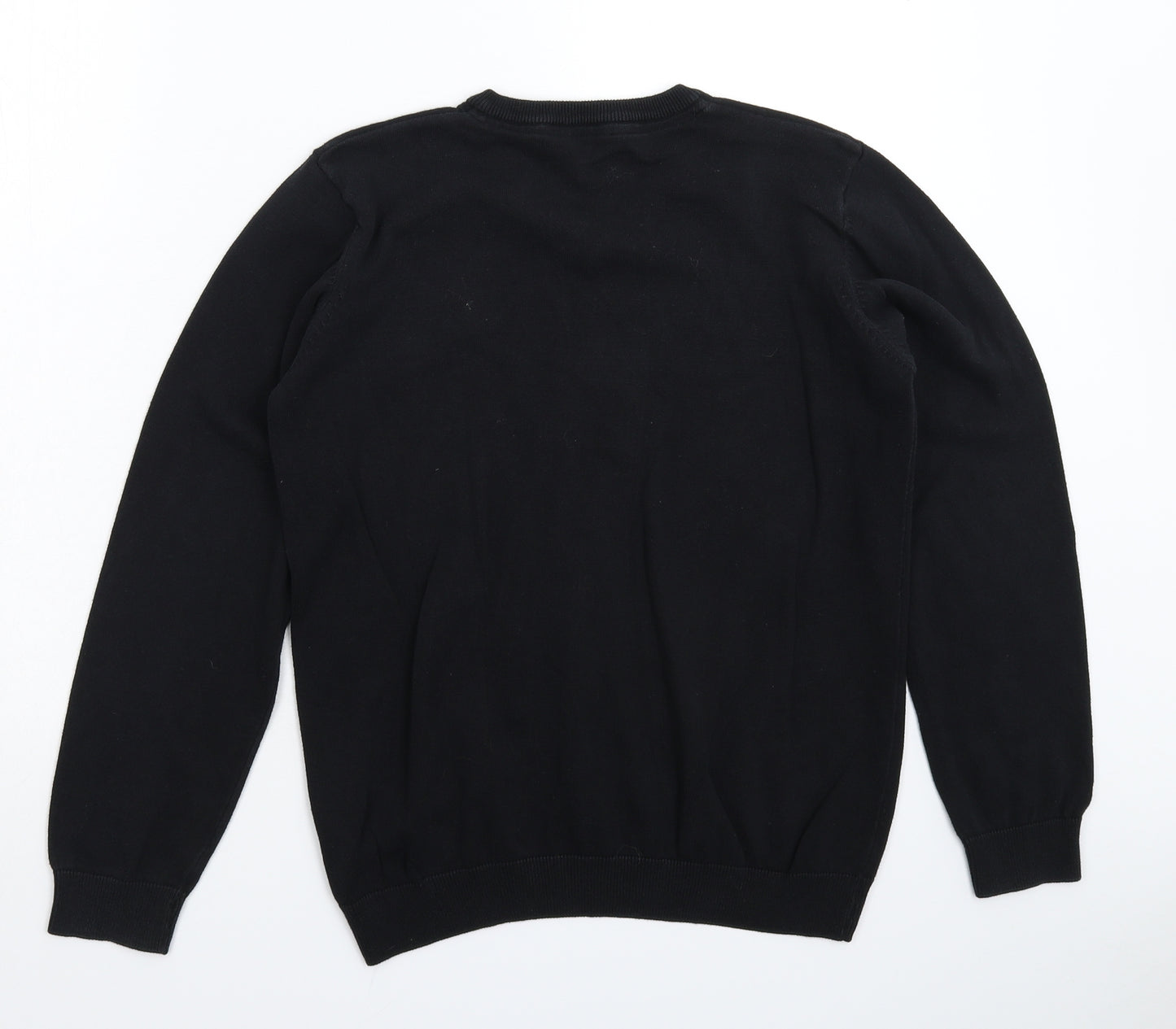 Marks and Spencer Boys Black  Knit Pullover Jumper Size 14-15 Years