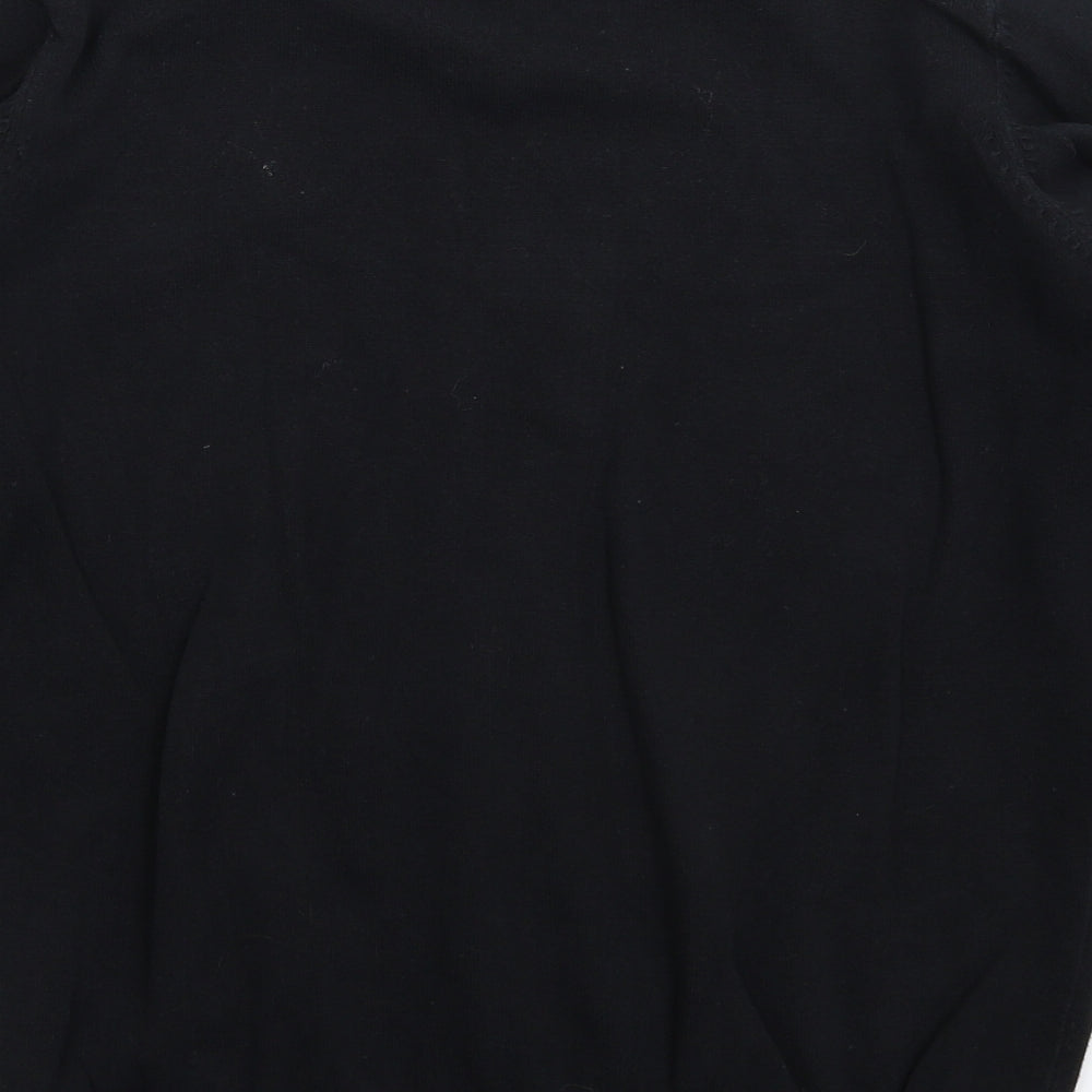 Marks and Spencer Boys Black  Knit Pullover Jumper Size 14-15 Years