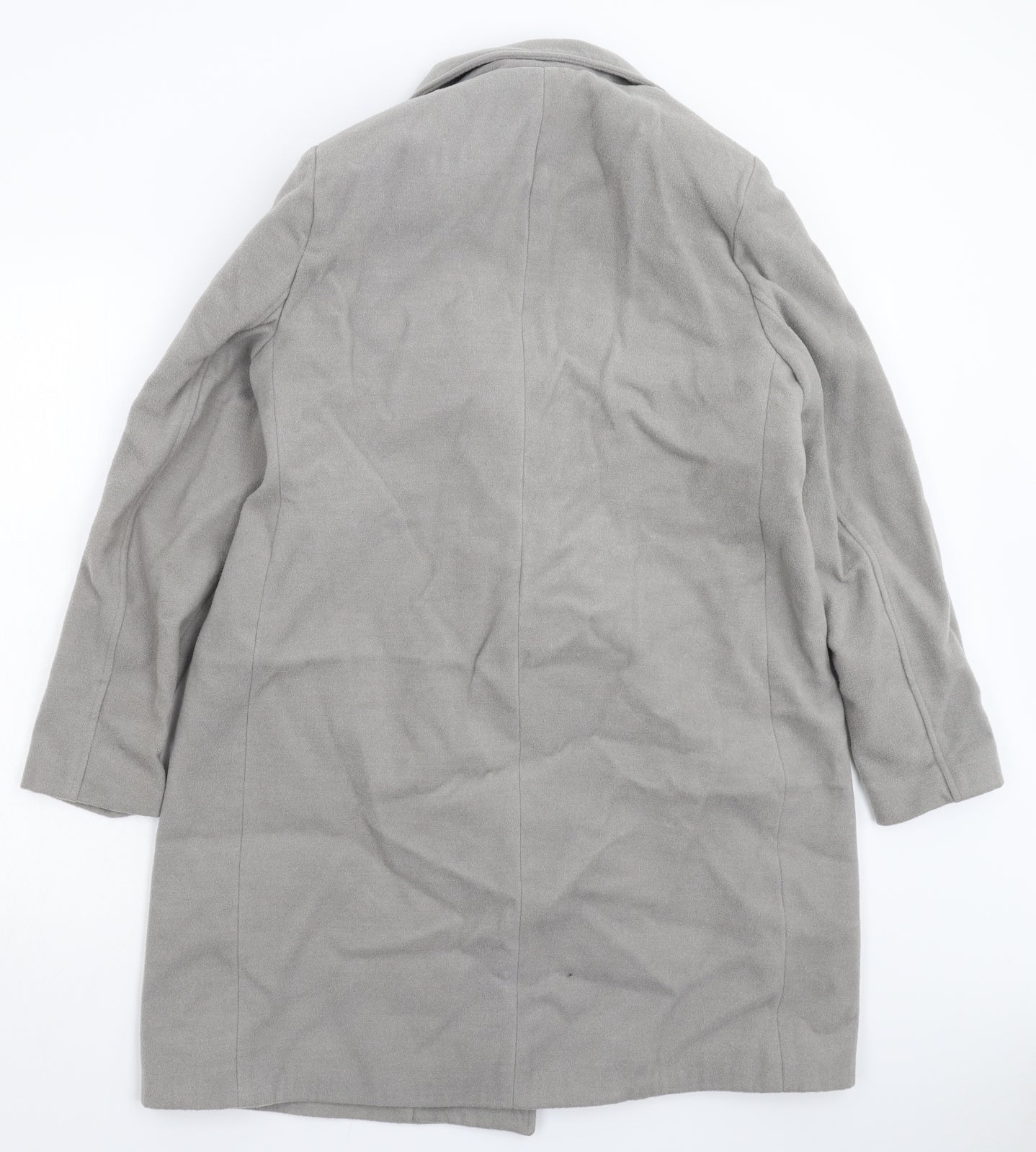 Boohoo Womens Grey   Overcoat Coat Size 14
