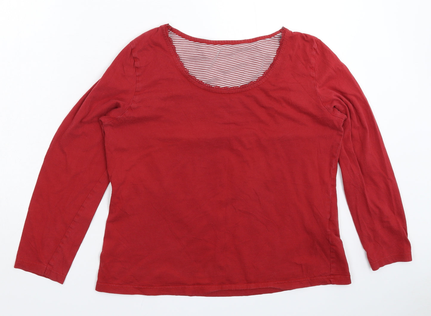 Marks and Spencer Womens Red   Basic T-Shirt Size 14