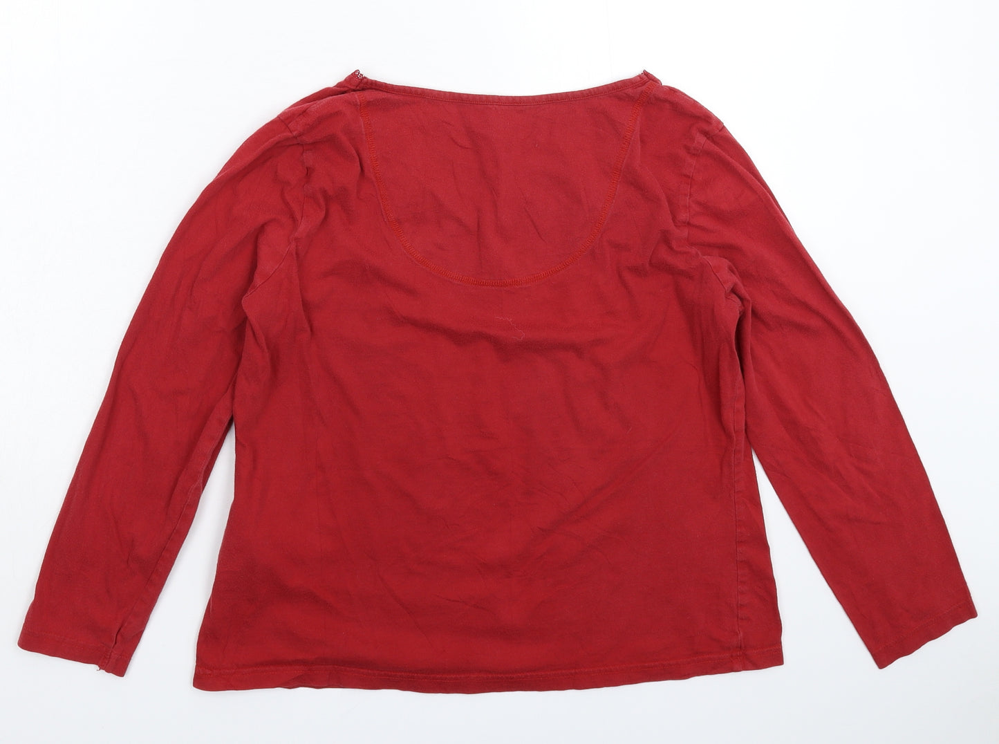Marks and Spencer Womens Red   Basic T-Shirt Size 14