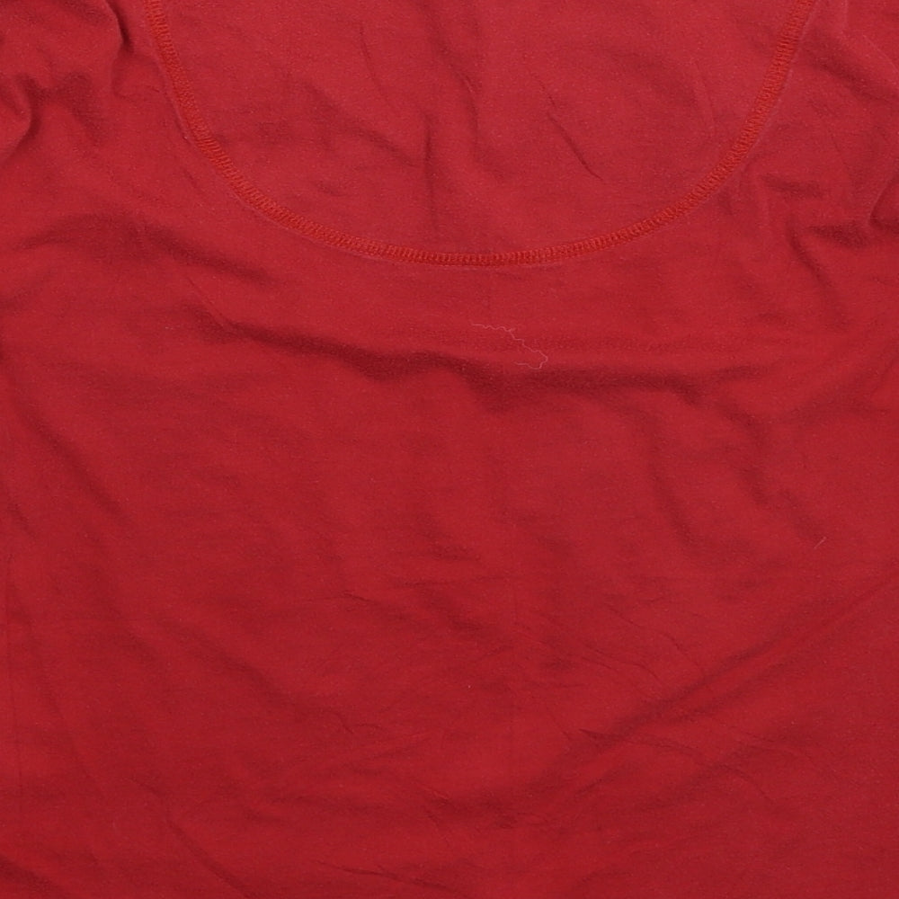 Marks and Spencer Womens Red   Basic T-Shirt Size 14