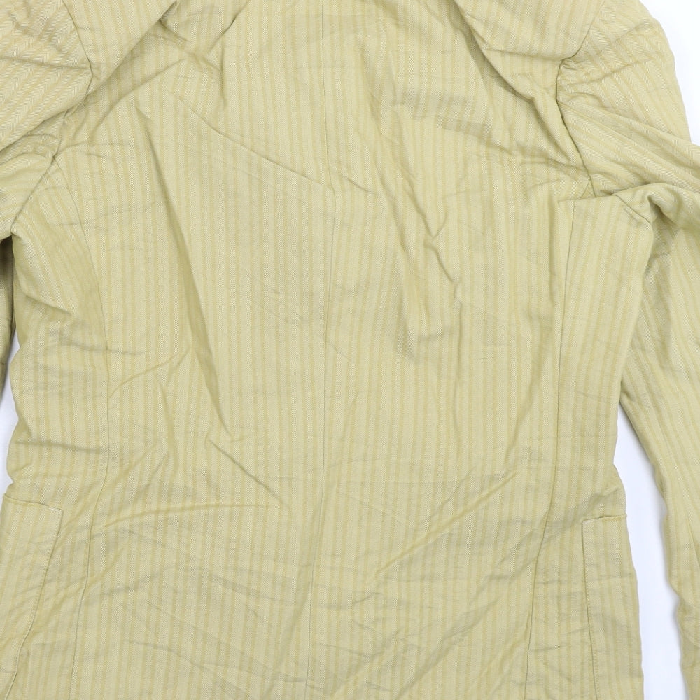 ISLAND Mens Beige Striped  Jacket Blazer Size 38