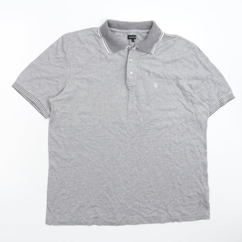Jaeger Mens Grey    Polo Size L