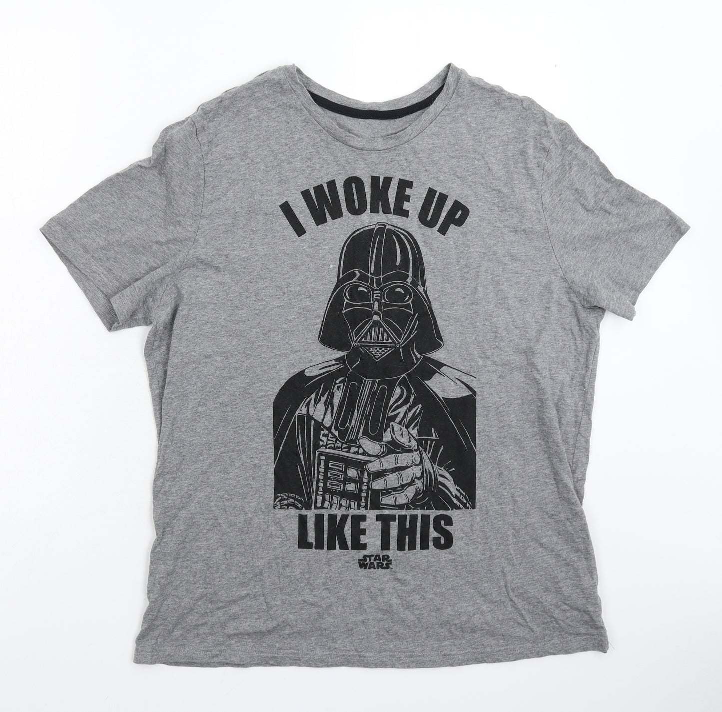 George Mens Grey    T-Shirt Size L  - Star Wars